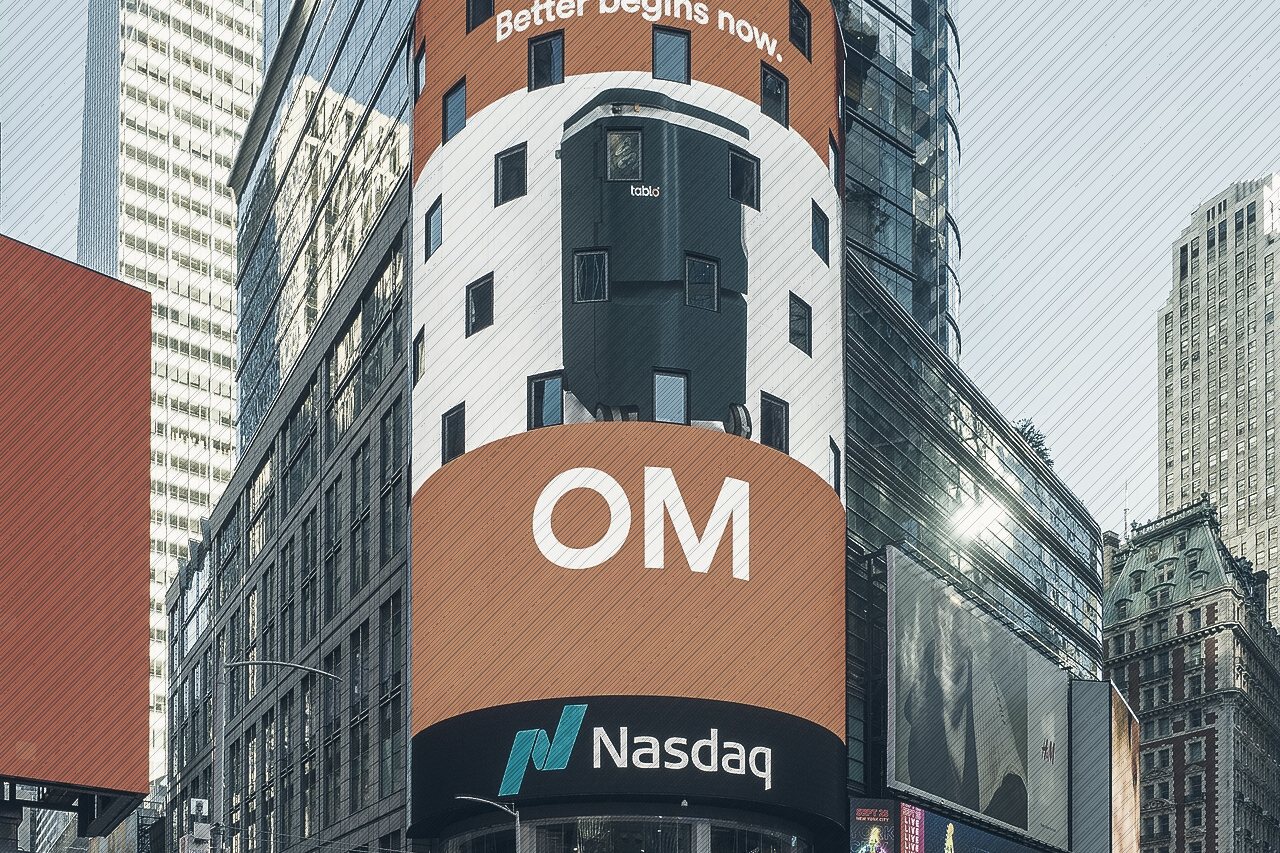 The Nasdaq MarketSite tower in Times Square, New York